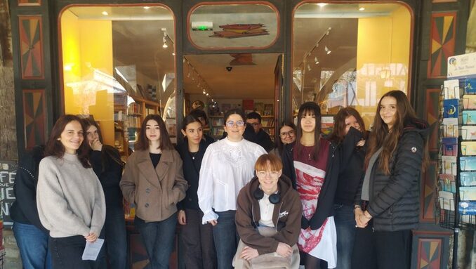 Le point d’orgue de l’opération, la visite à la librairie des Couverts 