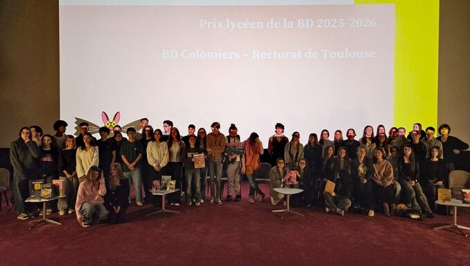 Les élèves ambassadeurs sur scène 